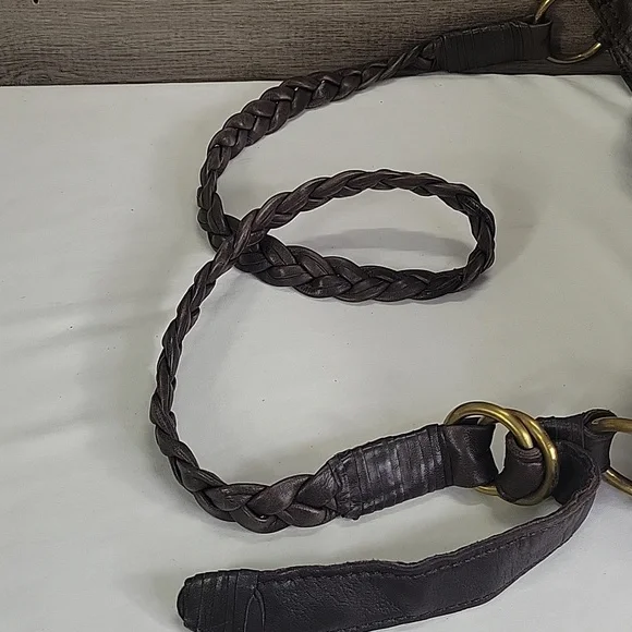 Lucky Brand Brown Leather Crossbody Bucket Shoulder Bag - Picture 4 of 11